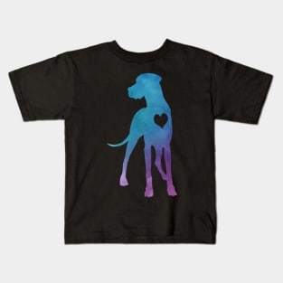 Great Dane Watercolor Kids T-Shirt